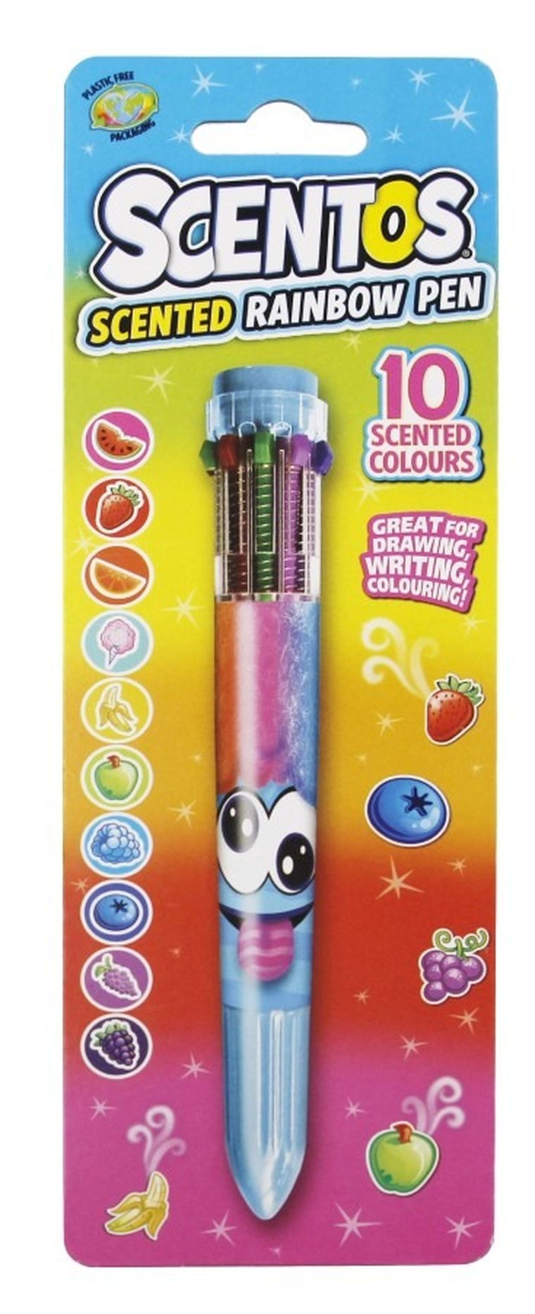 Scentos, Pachnący długopis żelowy, 10 kolorów