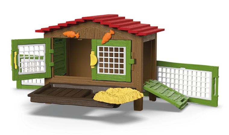 Schleich, Farm World, Klatka dla królików, zestaw, 42728