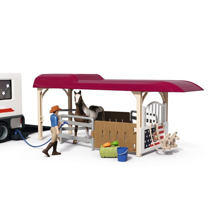 Schleich, Horse Club, Ciężarówka Lakeside z przyczepą, zestaw, 42705