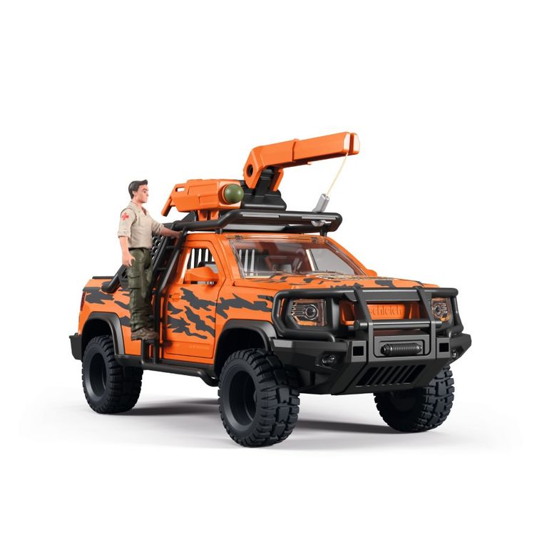 Schleich, Wild Life, Pojazd poszukiwaczy przygód w dżungli, zestaw, 42720