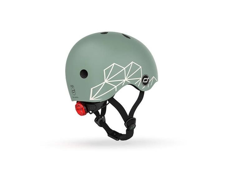Scoot & Ride, kask ochronny, Green Lines, rozmiar 45-51 cm