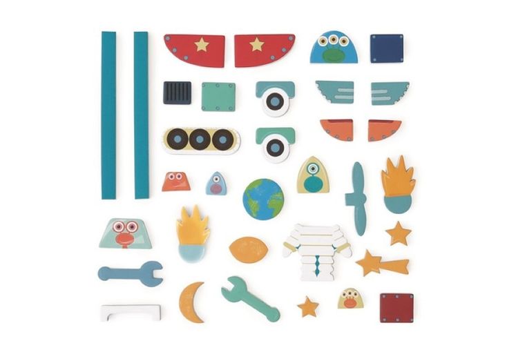 Scratch, Kosmos, magnetyczna układanka, kształty i kolory