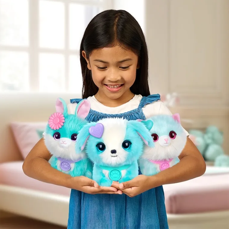 Scruff a Luvs, zwierzaczek kudłaczek, maskotka do kąpania, niebieski, 1 szt.