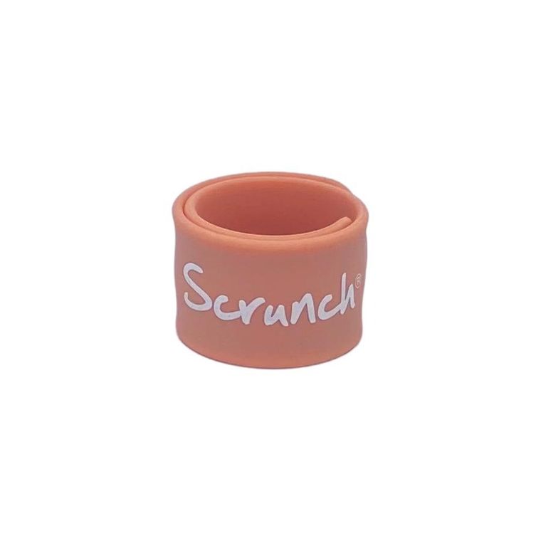 Scrunch, opaska informacyjna dla dzieci, koralowy