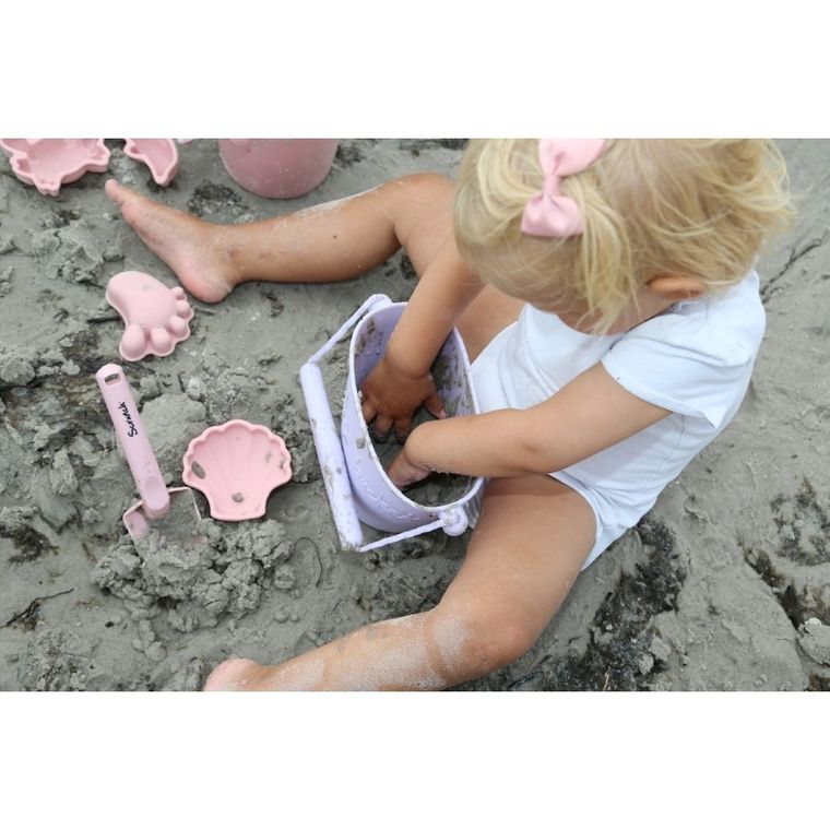 Scrunch, silikonowe foremki do piasku, Rust, 4 szt.