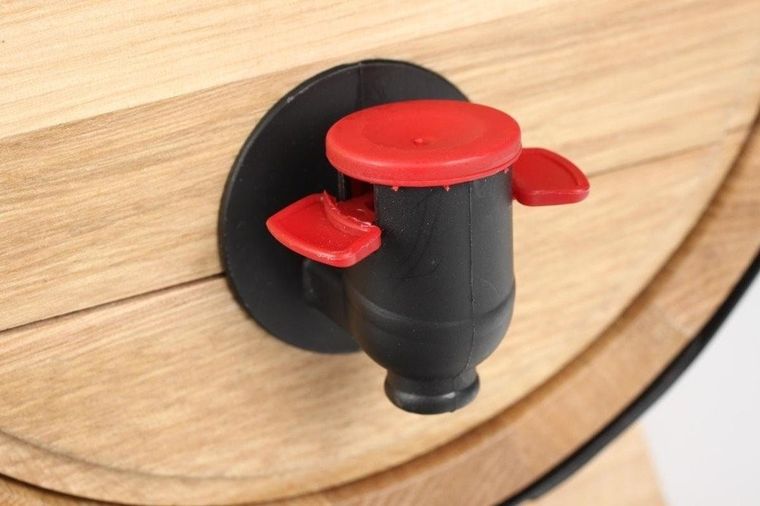 Secret de Gourmet, beczka na wino z dozownikiem, drewniana baryłka, 5,5 l