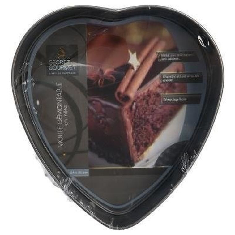 Secret de Gourmet, forma do pieczenia, blacha z motywem serca, non-stick, 24-23 cm