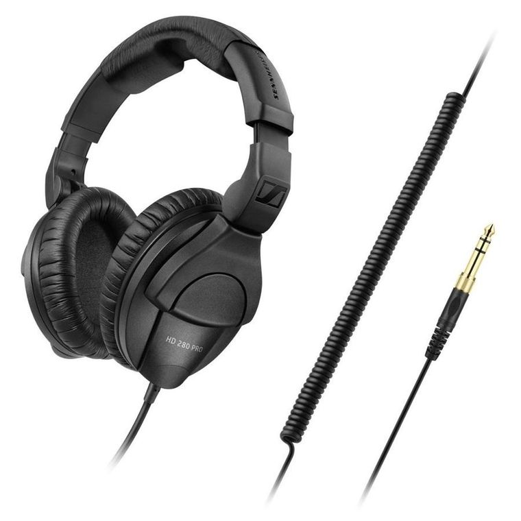 Sennheiser Hd-280pro, black słuchawki, zamknięte