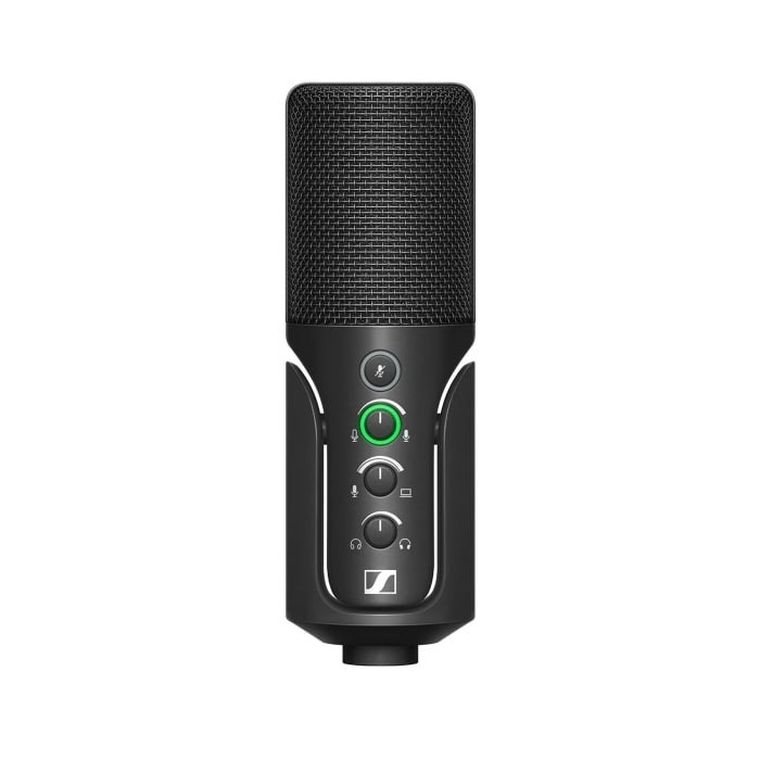 Sennheiser, mikrofon streamingowy USBm z łamanym statywem nablatowym