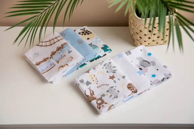 Sensillo, cerata-pieluszka, zestaw dla chłopca, 3 szt.