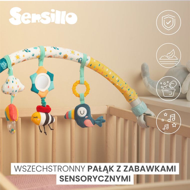 Sensillo, Colorful, pałąk do wózka, dżungla