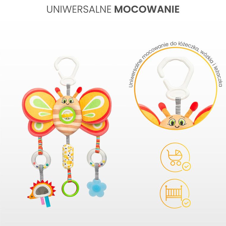 Sensillo, Colorful, zabawka podróżna, ptaszek