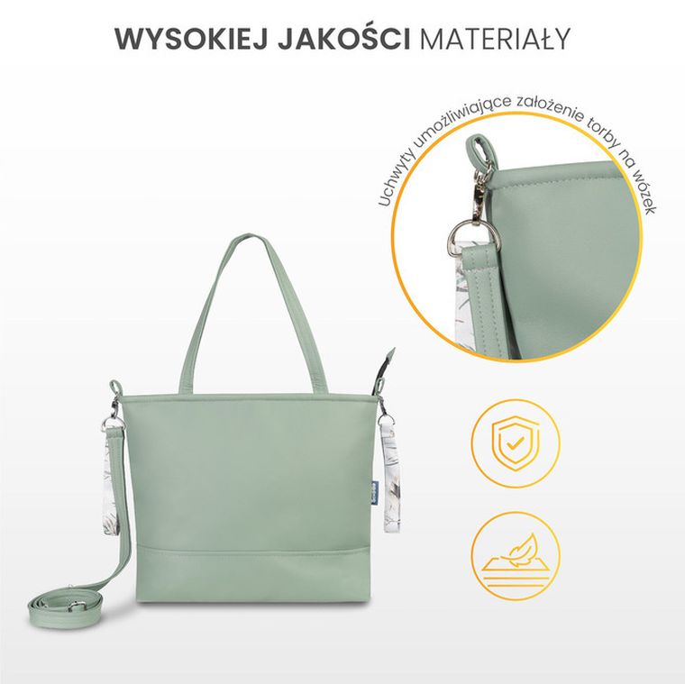 Sensillo, Jesienny las, torba do wózka, ekoskóra, szara