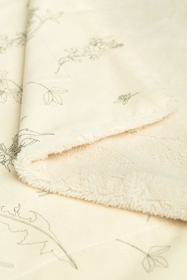 Sensillo, kocyk eco, plusz, kwiatki, 80-100 cm