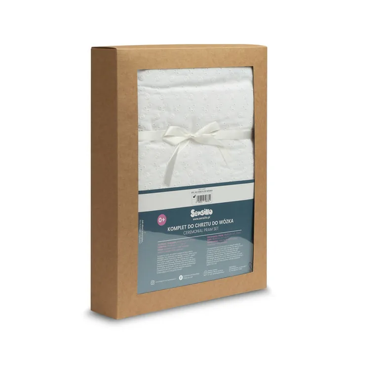Sensillo, komplet do chrztu, do wózka, 78-98 cm