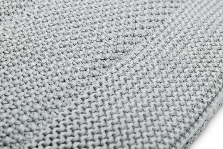 Sensillo, komplet dziergany, muślinowy, szary, 80-100 cm