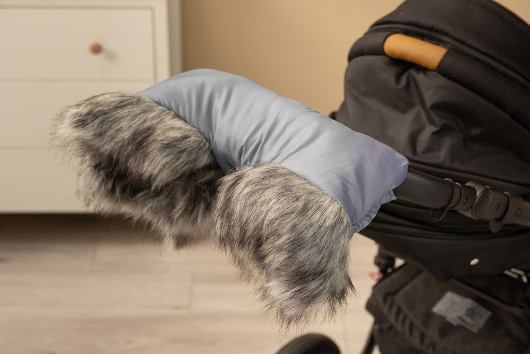 Sensillo, mufka z futerkiem, graphite