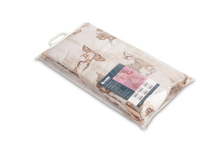 Sensillo, ochraniacz do łóżeczka muślin, Zagajnik, brązowy