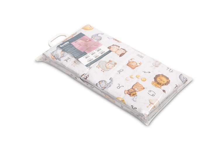 Sensillo, ochraniacz do łóżeczka muślin, Zodiak, szary