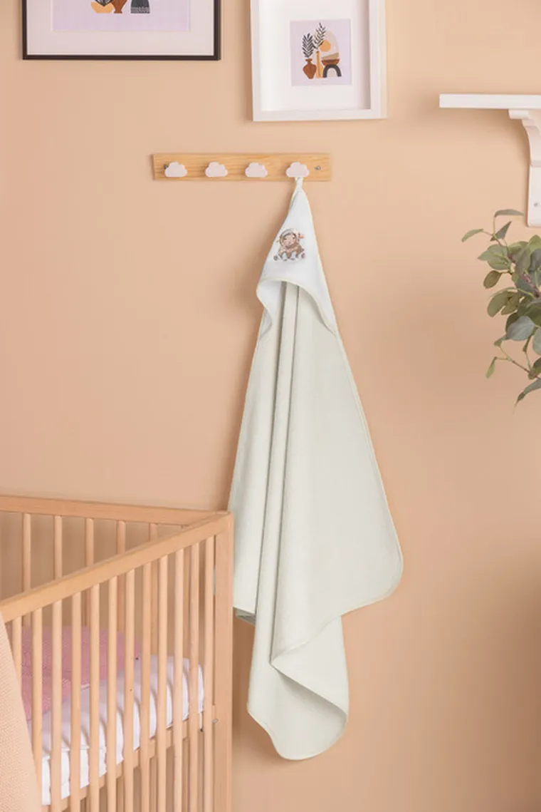 Sensillo, okrycie kąpielowe, sheep, beige, 80-80 cm