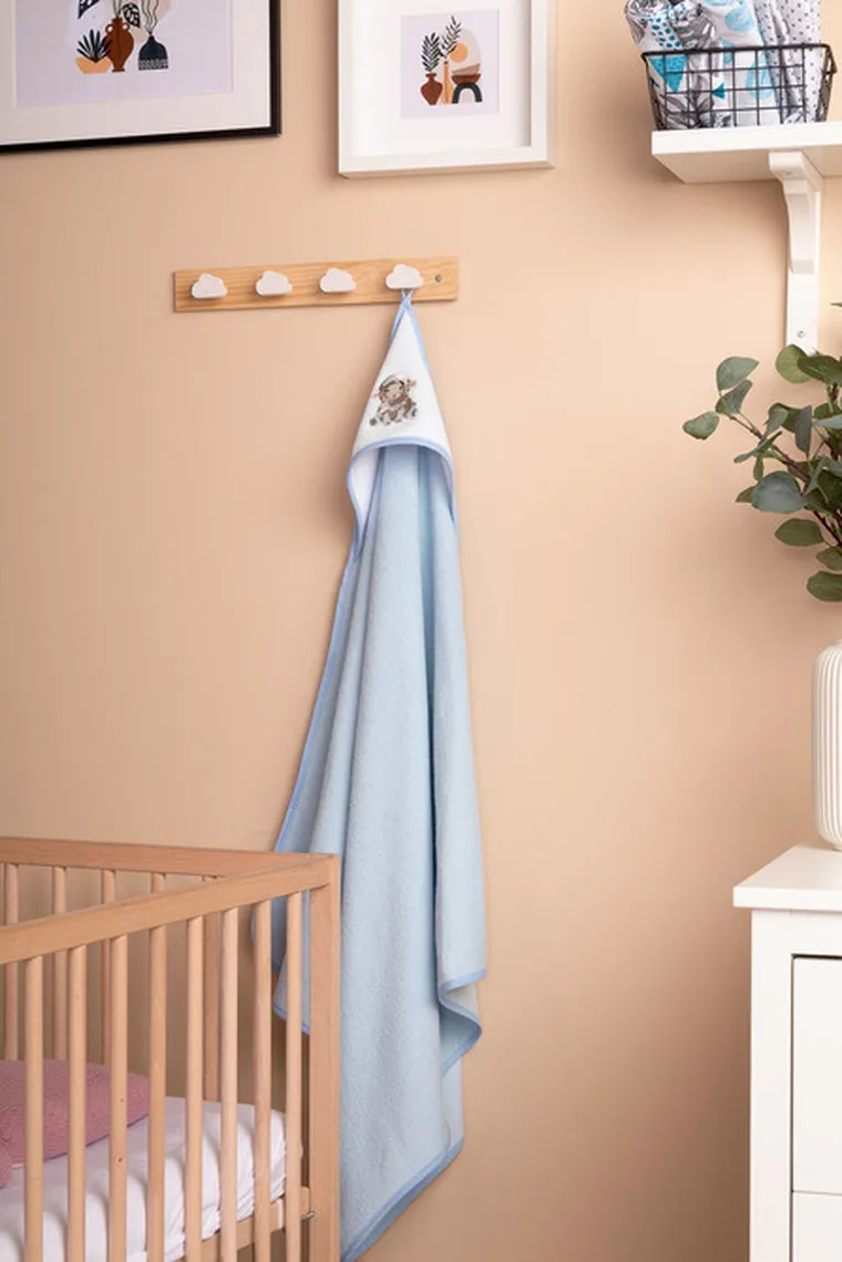 Sensillo, okrycie kąpielowe, sheep, blue, 80-80 cm