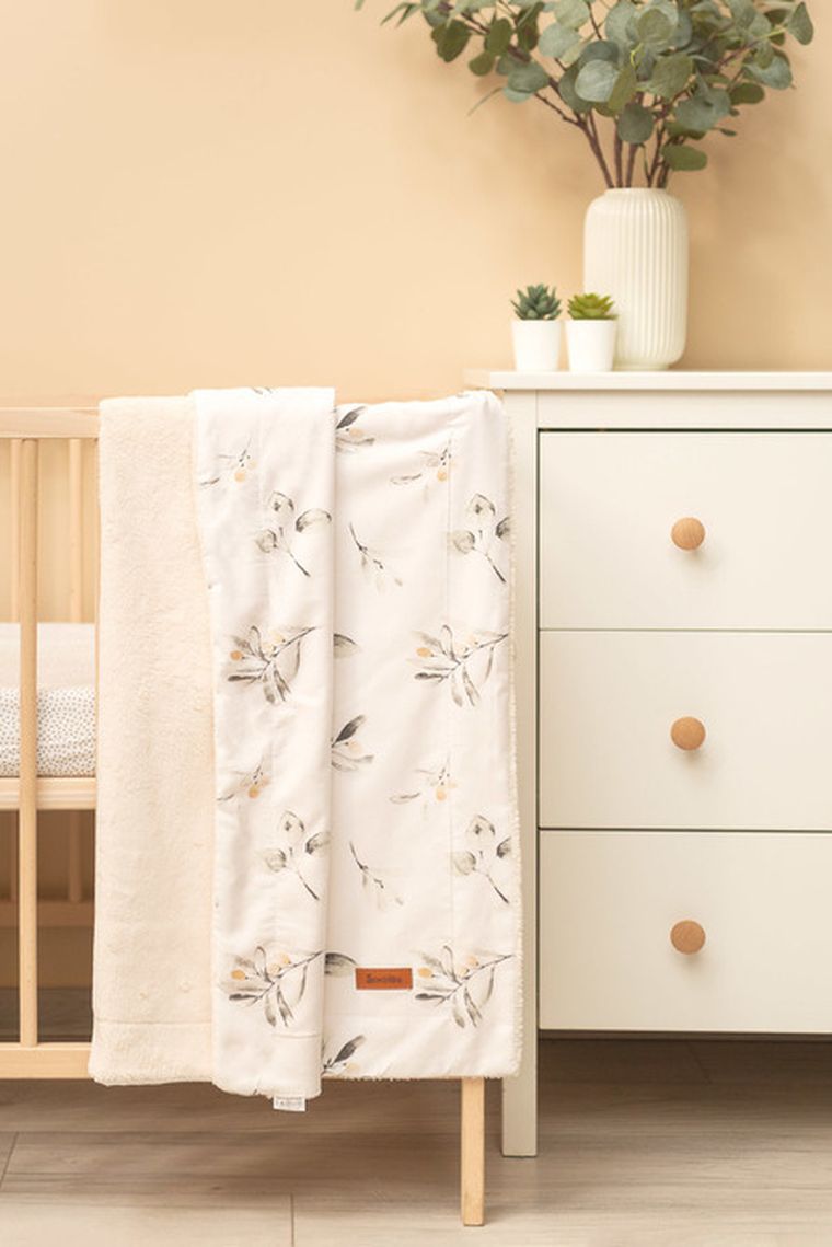 Sensillo, Oliwka, koc z pluszem, 80-100 cm