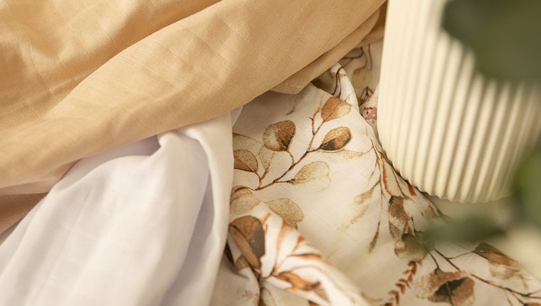 Sensillo, pieluszka muślinowa, beż, 70-80 cm, 3 szt.