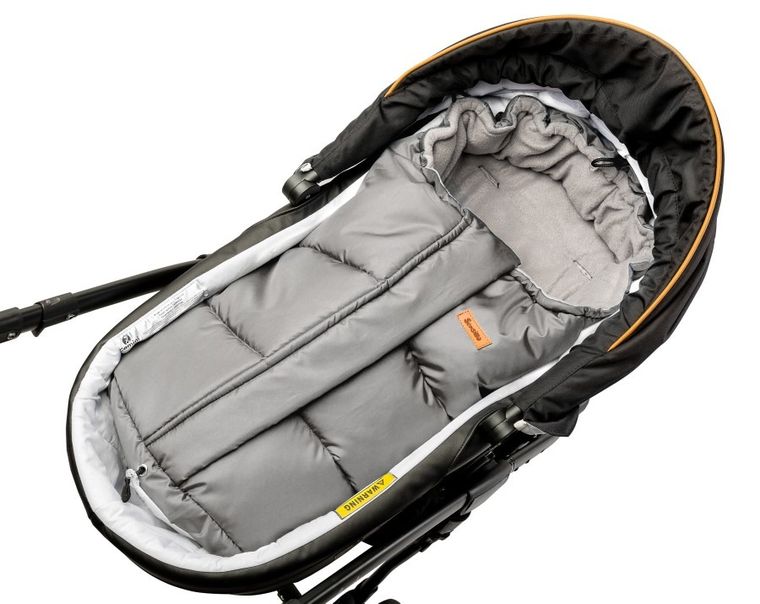 Sensillo, polarowy śpiworek do wózka Combi 3w1, szary