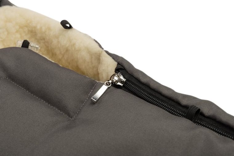 Sensillo, śpiworek do wózka, wełniany, Graphite, 95-40 cm