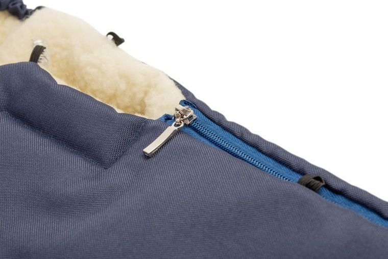 Sensillo, śpiworek do wózka, wełniany, Navy, 95-40 cm