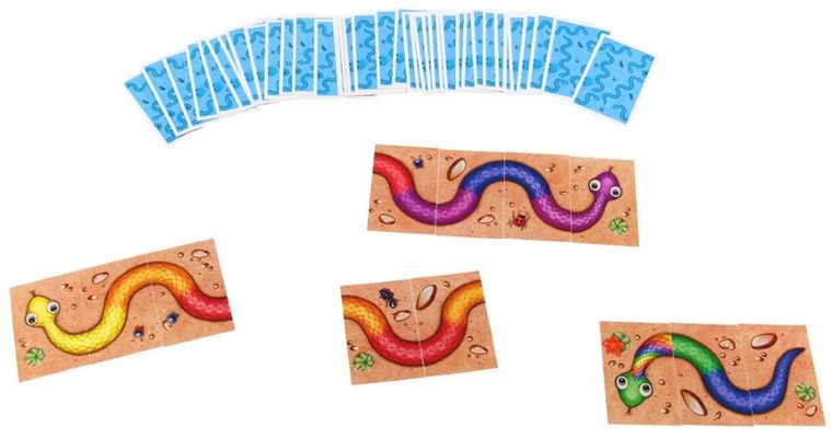 Serpentyna. Kolorowe węże, gra karciana