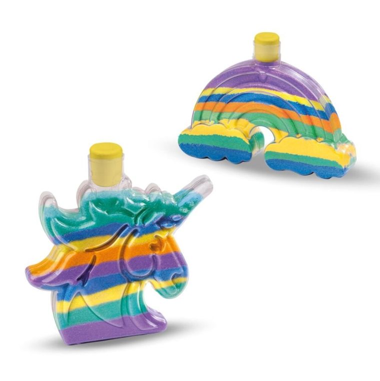 SES Creative, butelki z galaktycznym piaskiem, Jednorożec i tęcza