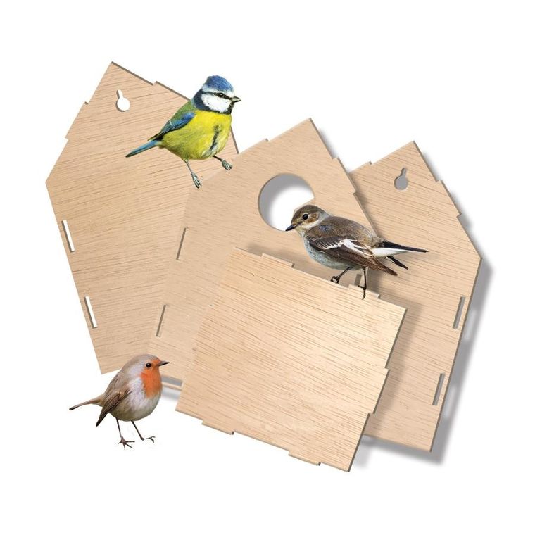SES Creative, domek drewniany dla ptaków, zestaw kreatywny