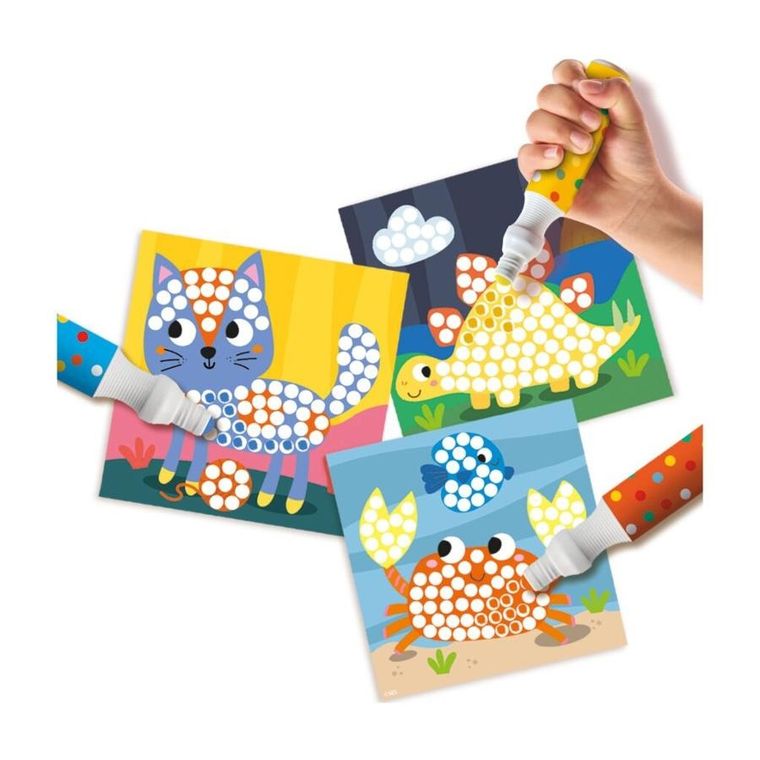 SES Creative, markery w kropki XXL, 3 kolory