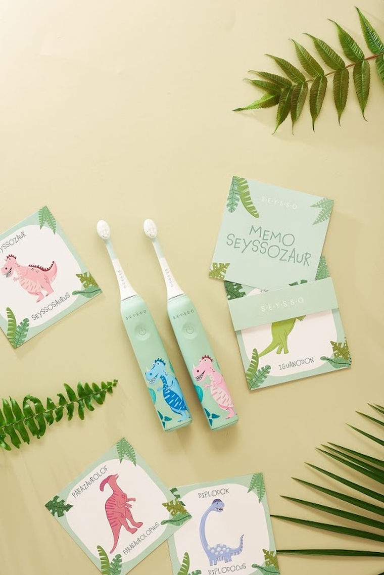 Seysso, Kids, Dinosaur, szczoteczka soniczna, blue, 3l+