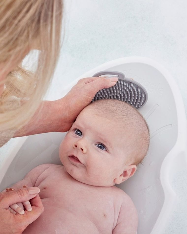 Shnuggle, leżaczek do kąpieli noworodka, blossom