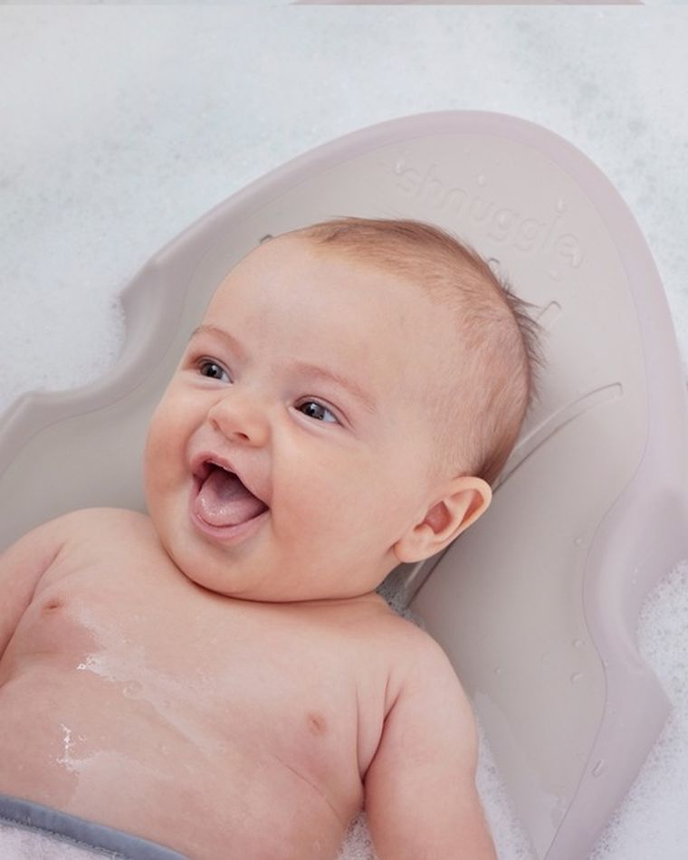 Shnuggle, leżaczek do kąpieli noworodka, pebble