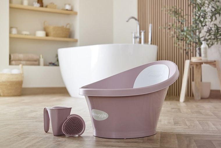 Shnuggle, szczotka silikonowa do włosów dla niemowląt, blossom