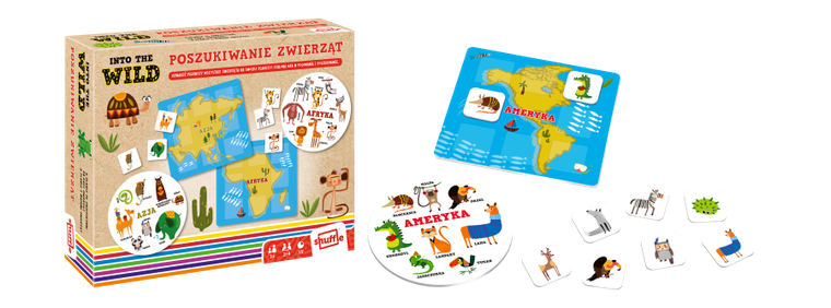 Shuffle, Into the Wild, Poszukiwanie zwierząt, gra edukacyjna