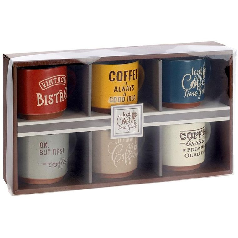 Siaki Collection, kubki ceramiczne, 230 ml, 6 szt.