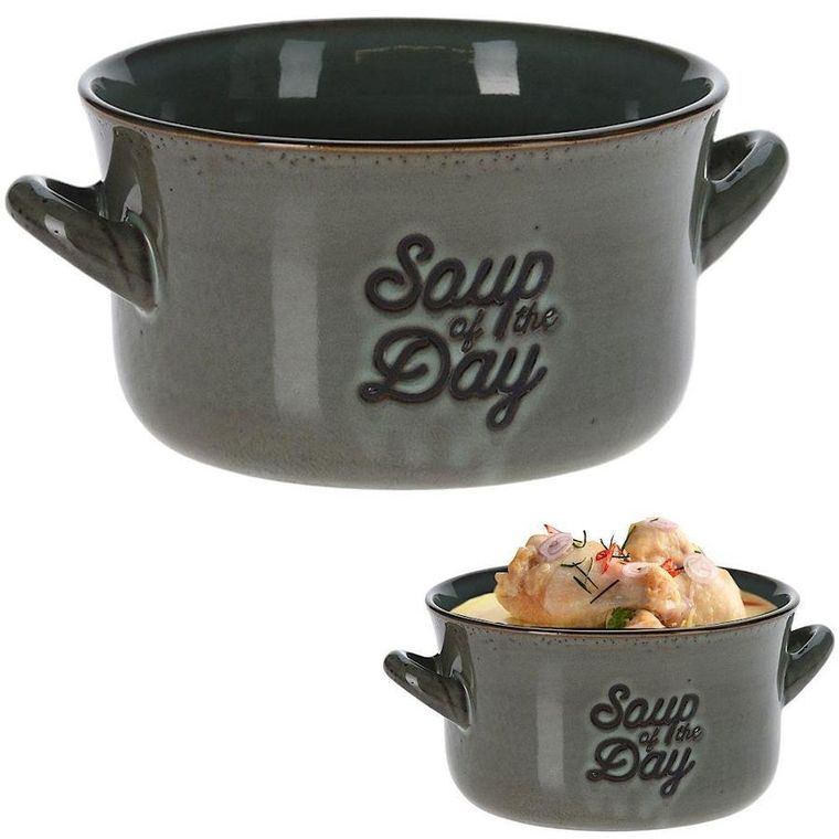 Siaki Collection, miska ceramiczna, zielona, 650 ml