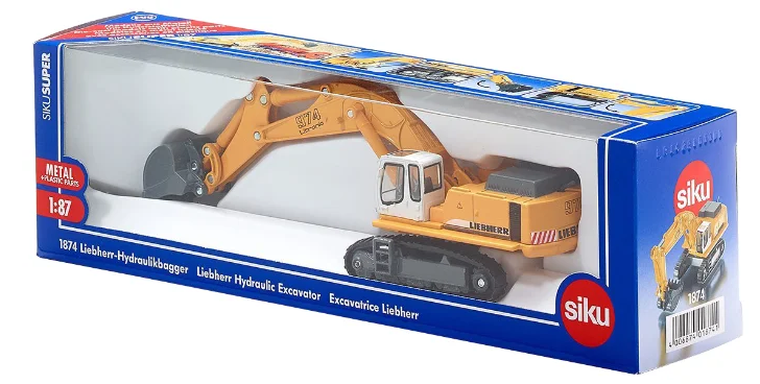 Siku, Koparka hydrauliczna na gąsienicach, model pojazdu, 1874