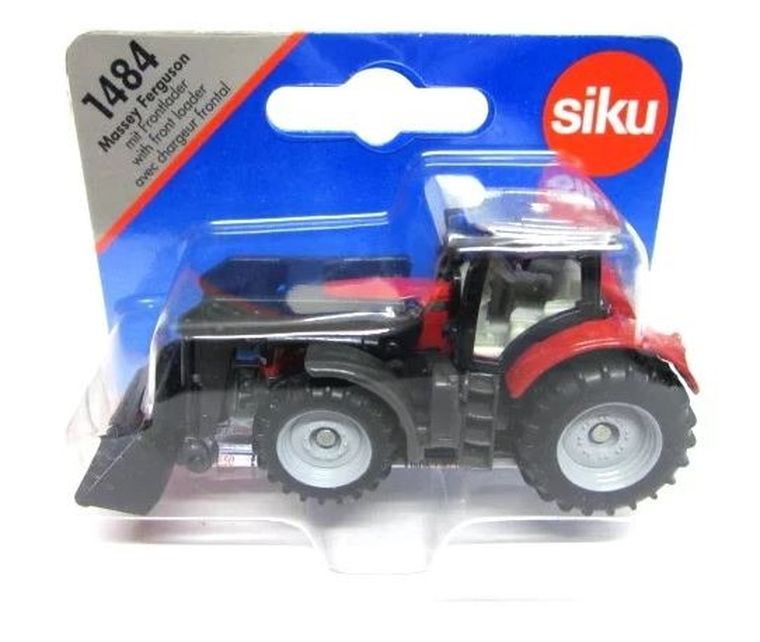 Siku, Traktor Massey Ferguson z przednią ładowarką, model pojazdu, 1484