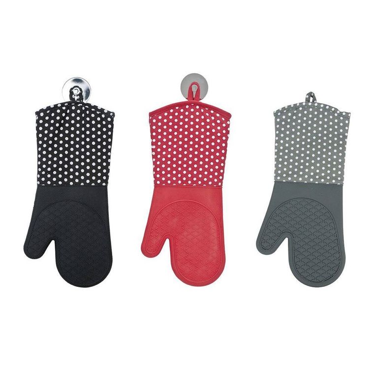 Silikonowe rękawice kuchenne, 2 szt.