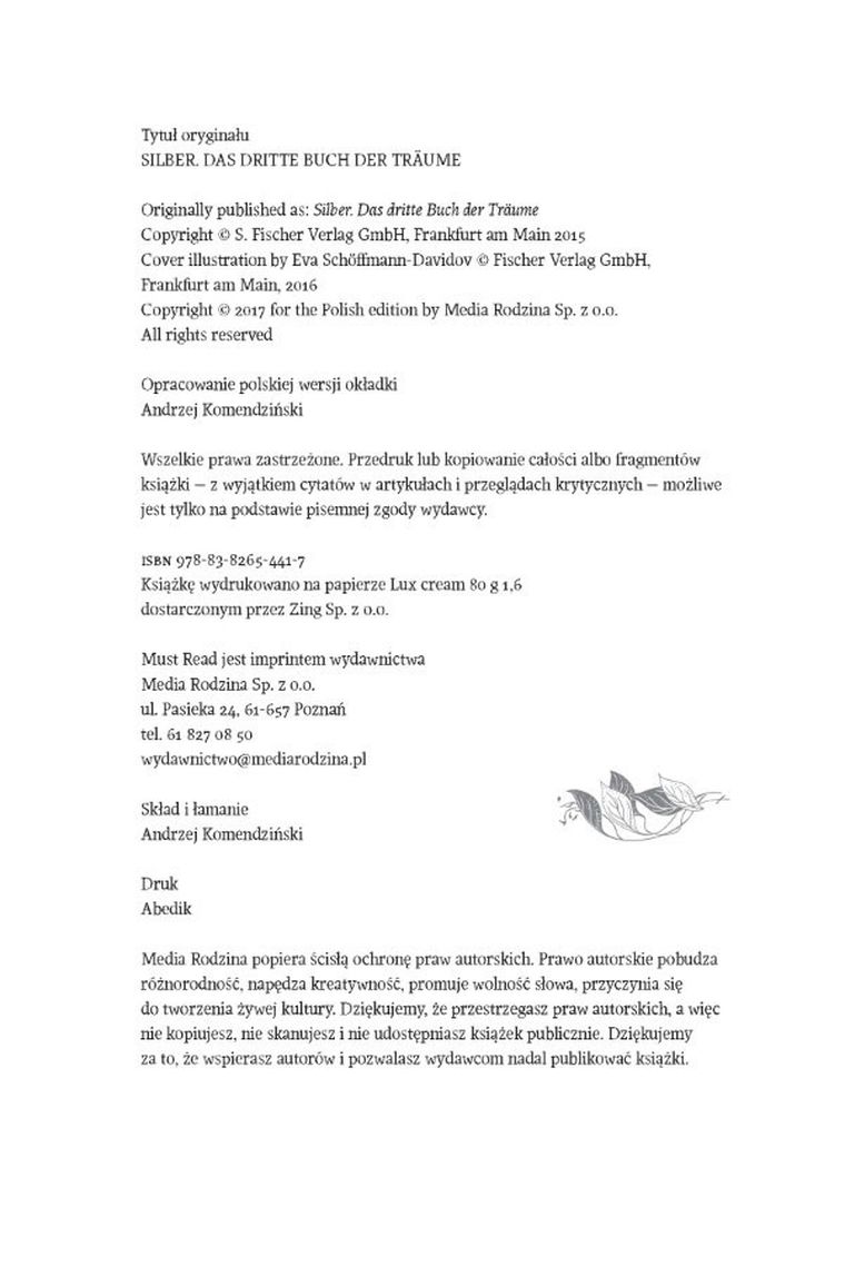 Silver. Trzecia księga snów