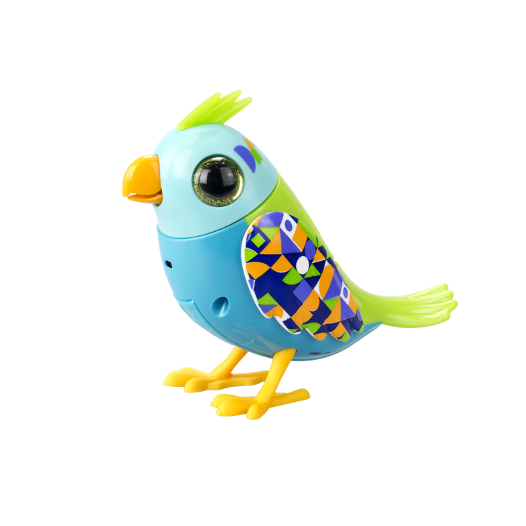 Silverlit, DigiBird, ćwierkający ptaszek, zabawka interaktywna, Blue