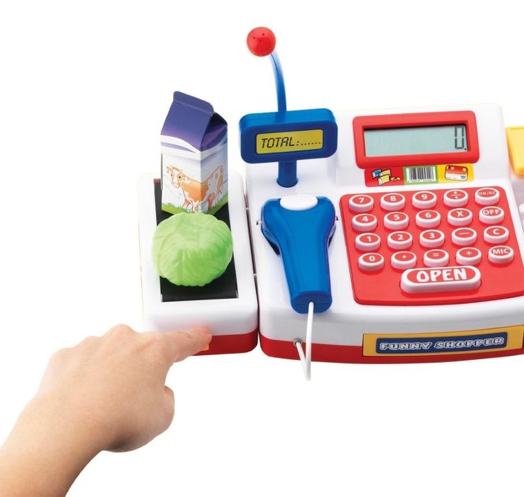 Simba, kasa sklepowa fiskalna dla dzieci z akcesoriami