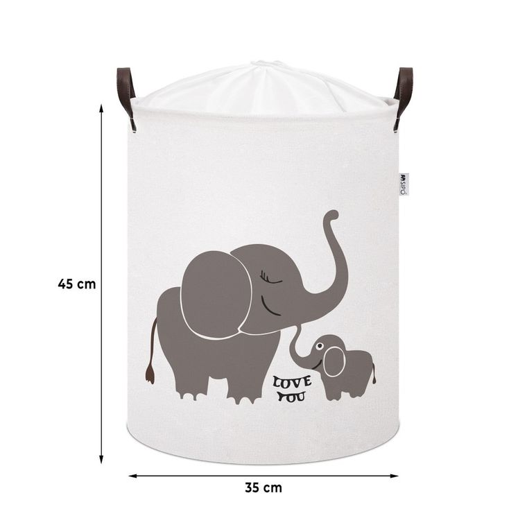 Sipo, kosz na zabawki XL, bawełniany, wodoodporny, zamykany na ściągacz, Koala