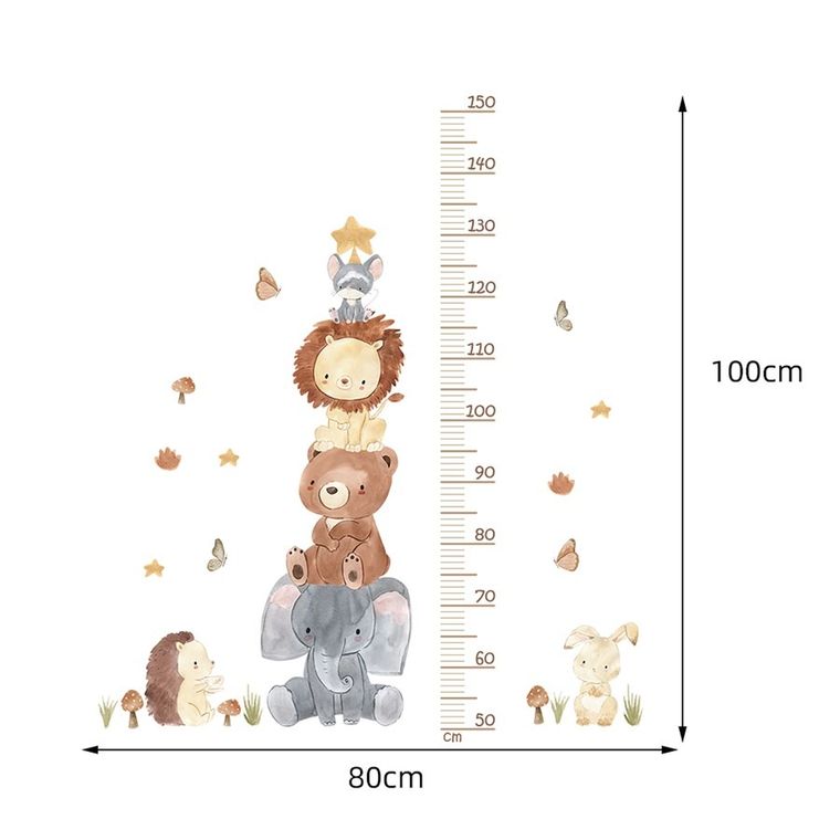 Sipo, naklejki na ścianę do pokoju dziecięcego, Piramida zwierzątka