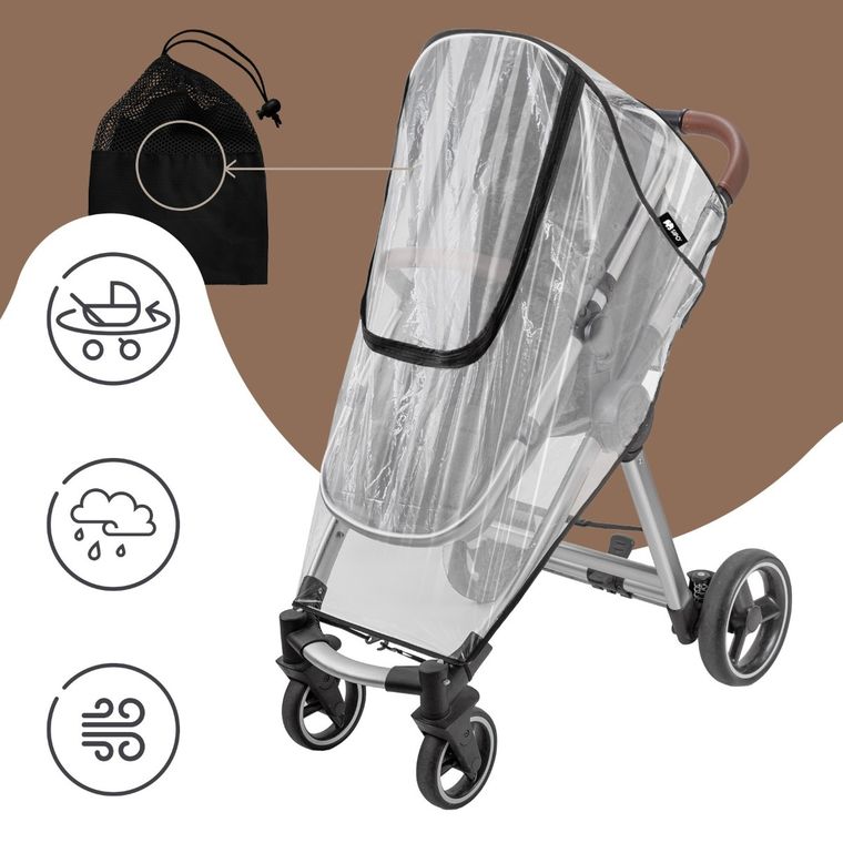 Sipo, uniwersalna osłona przeciwdeszczowa do wózka spacerowego